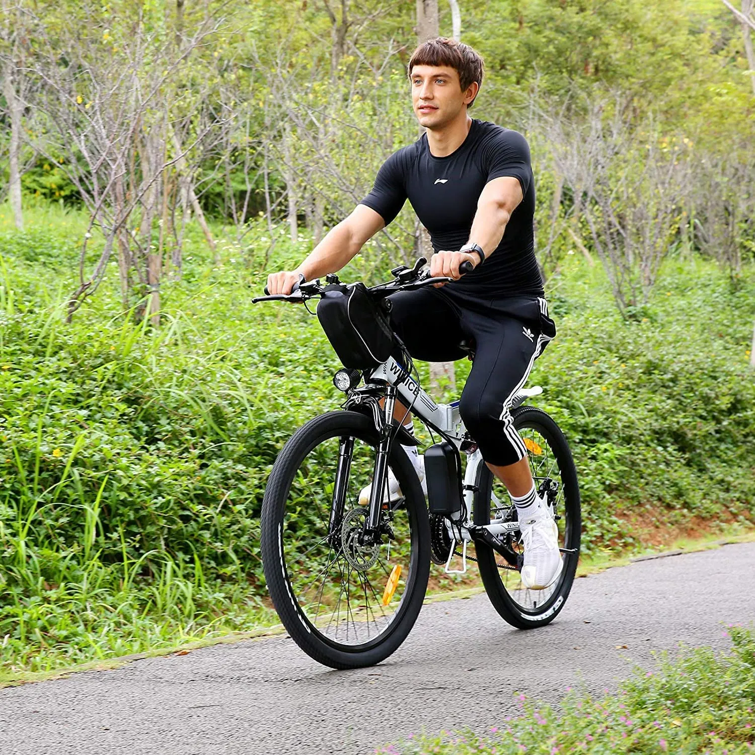 26Inch Electric 350W 36V Foldable Mountain Bike MTB 21 Speed E Bike