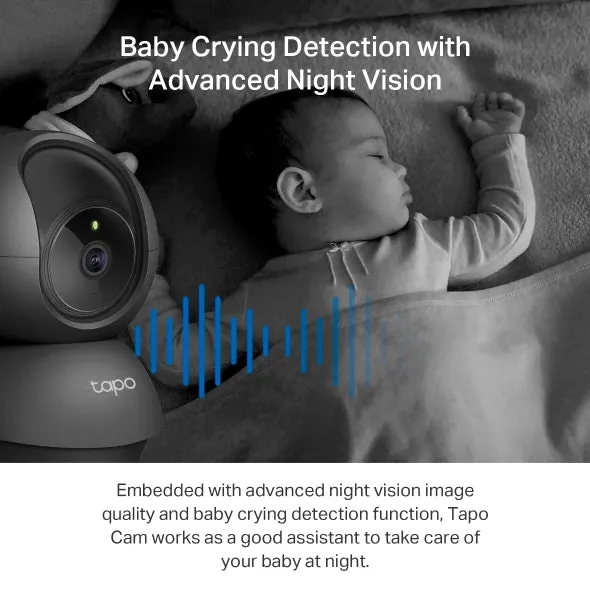 TP-Link Tapo TC71 / C210 / C211 2K QHD 3MP Pan / Tilt Wireless WiFi Home Security Surveillance IP Camera